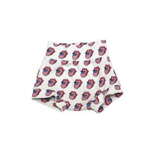 Handmade Rolling Stones American Flap Lips Tongue Shorty Shorts 18-24 Months
